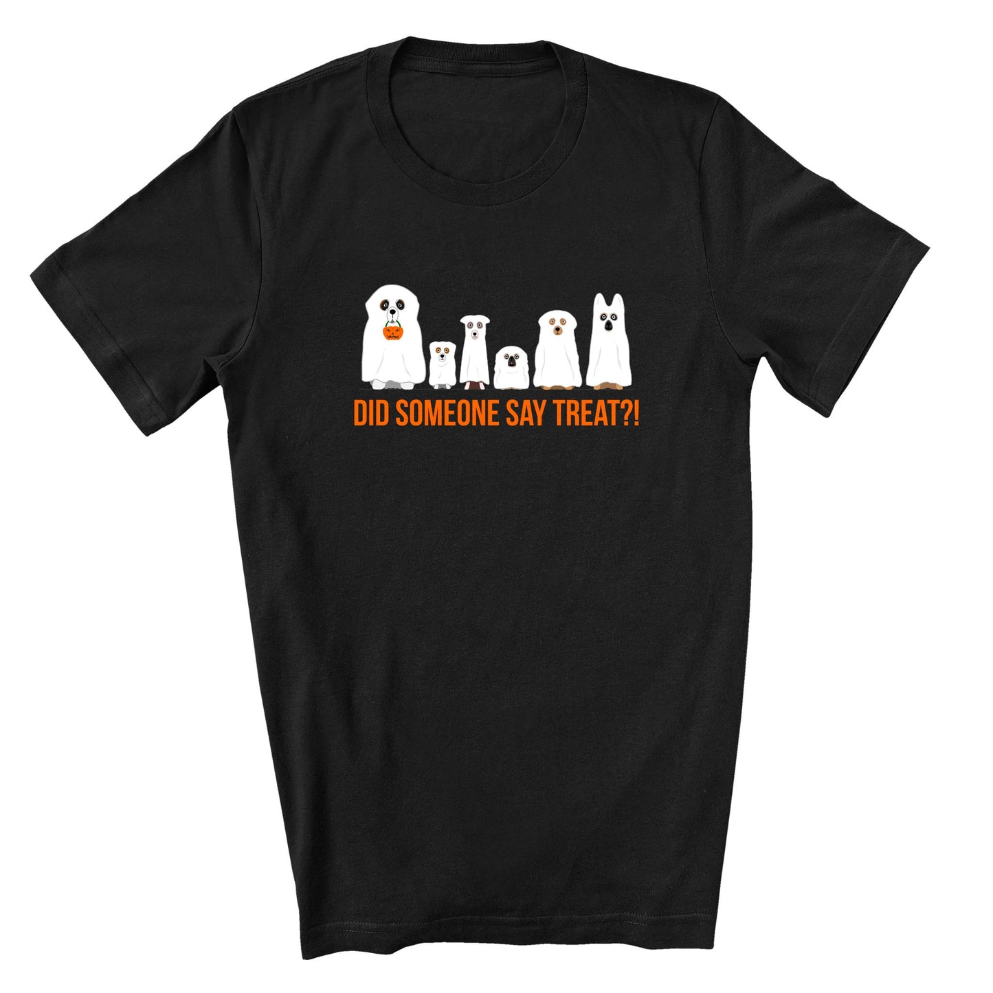 Did Someone Say Treat? A fun Halloween t-shirt for dog lovers
