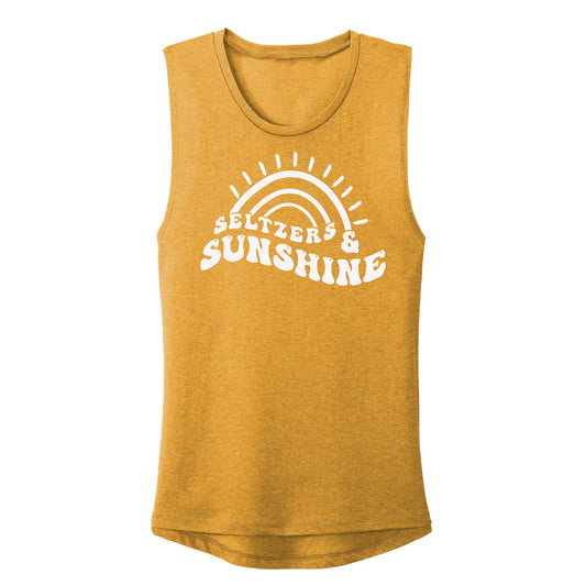 Seltzers & Sunshine - Cute Women's Summer Tank Top