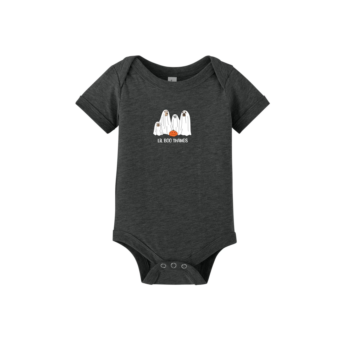 Cute Baby Halloween Onesie with Dog Ghosts