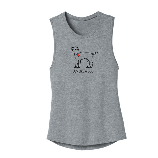 Luv Like a Dog - Rainbow - Women's Muscle Tank