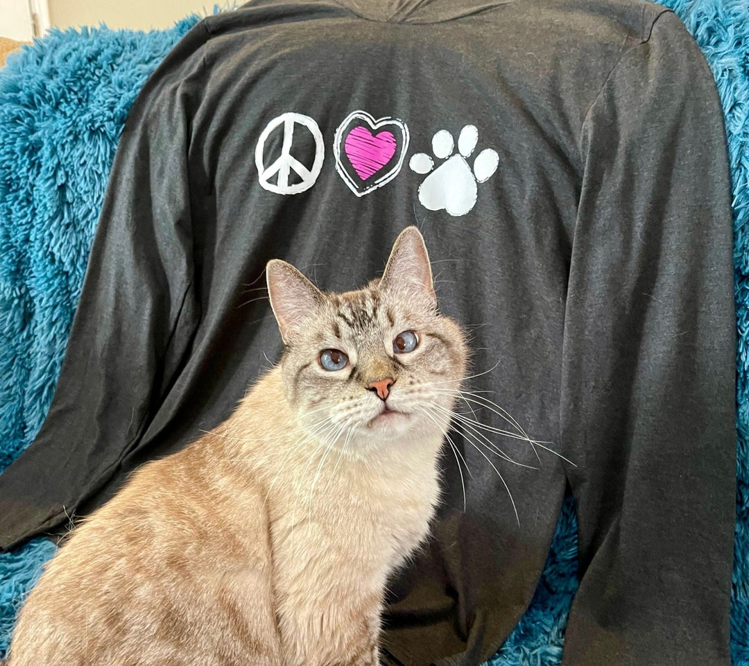 Peace Love Paw Hoodie - Luv the Paw