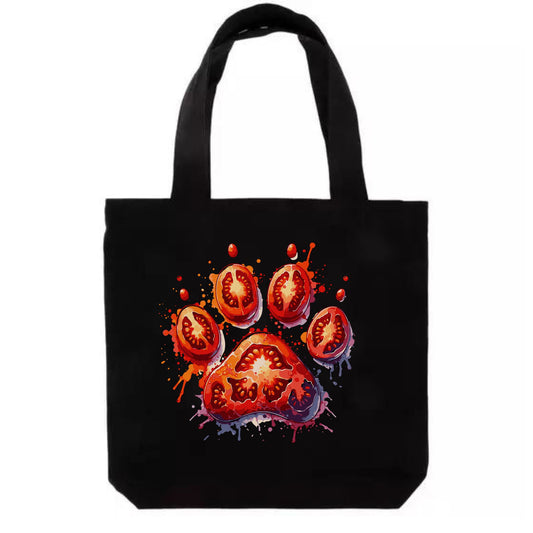 Paw-mato Print Canvas Tote Bag