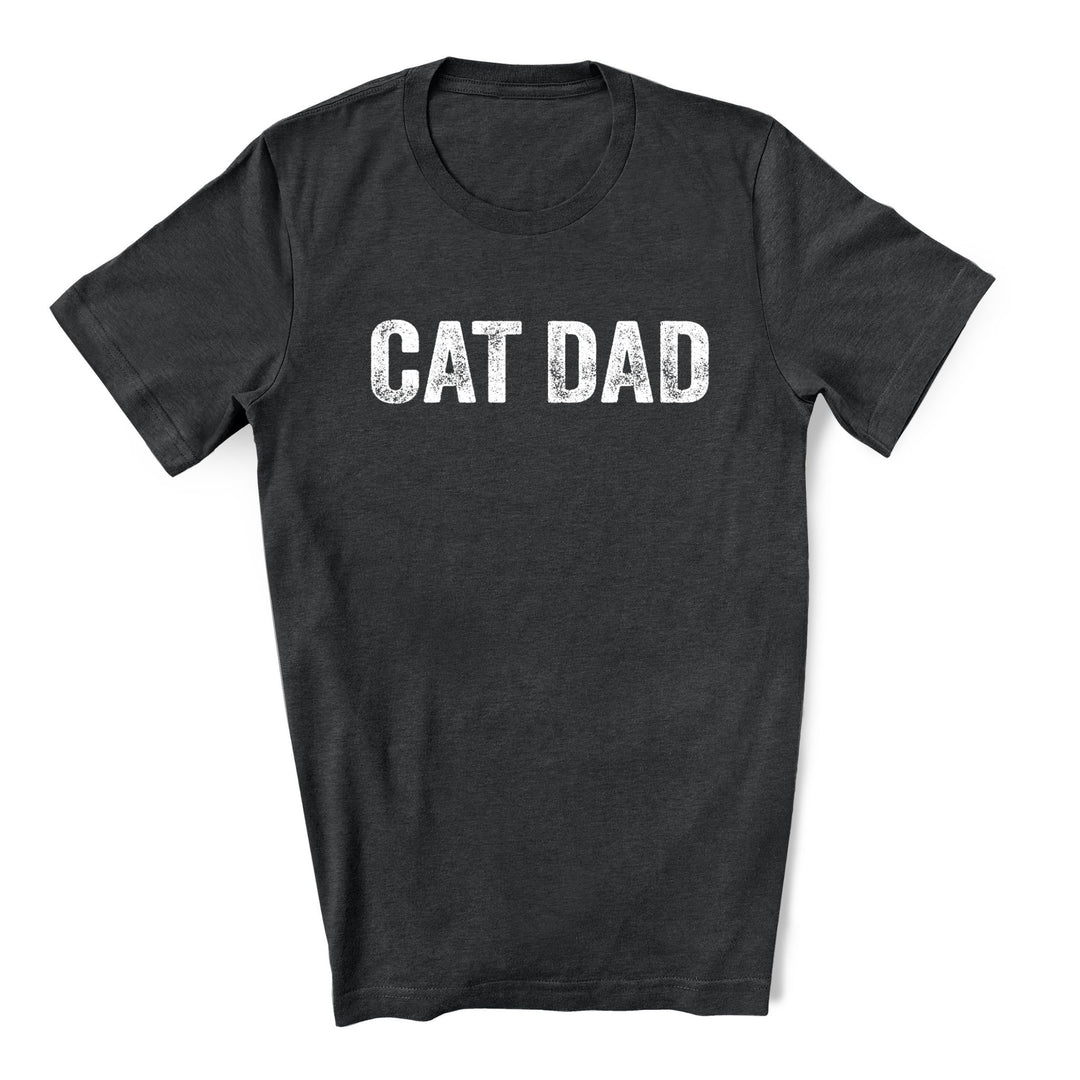 Cat Dad Shirt Distressed
