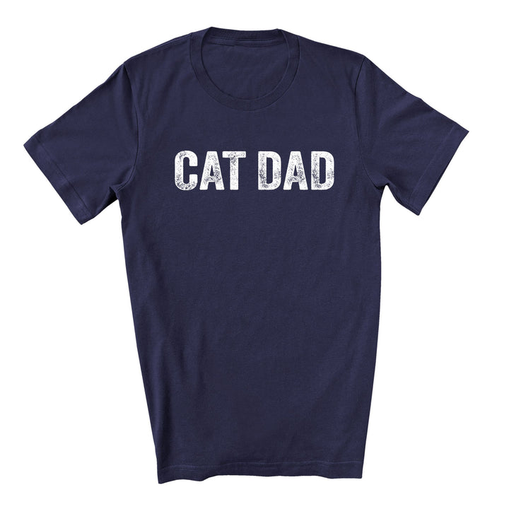 Cat Dad Shirt Distressed