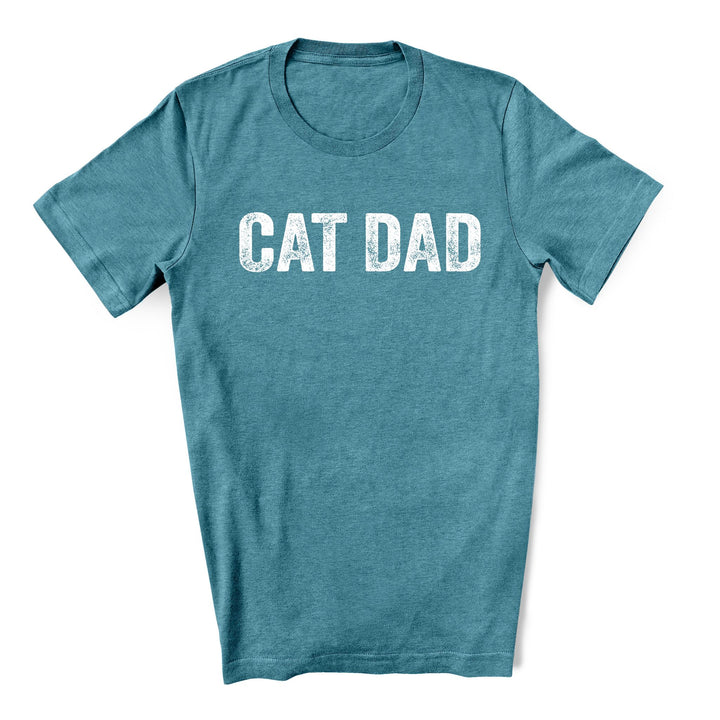 Cat Dad Shirt Distressed