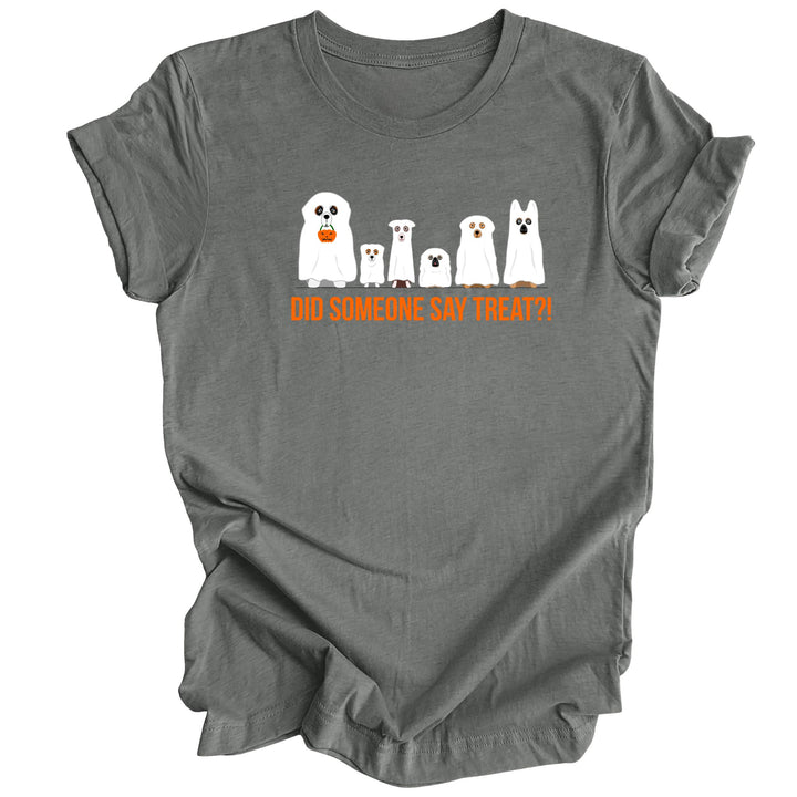 Did Someone Say Treat? A fun Halloween t-shirt for dog lovers - Luv the Paw