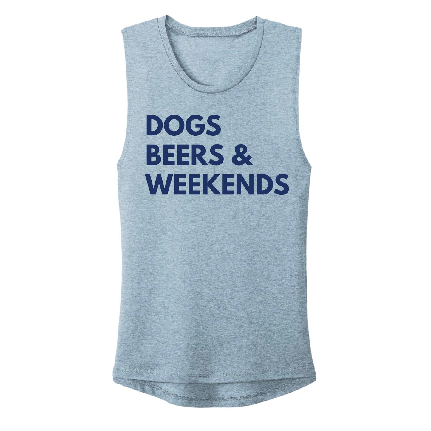 Dogs Beers & Weekends - Women's Muscle Tank