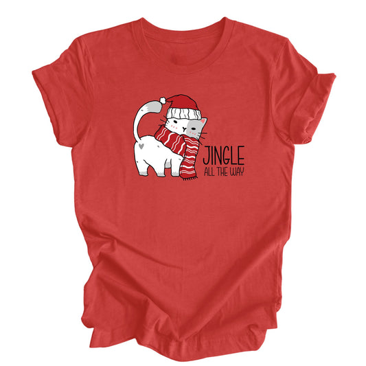 Jingle All The Way - Holiday Cat T-Shirt