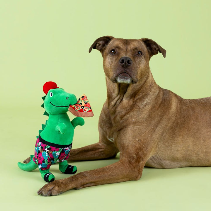 Pizzasaurus Rex Plush Dog Toy – PetShop by Fringe Studio