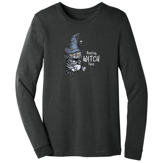 Resting Witch Face - Long Sleeve Halloween Shirt