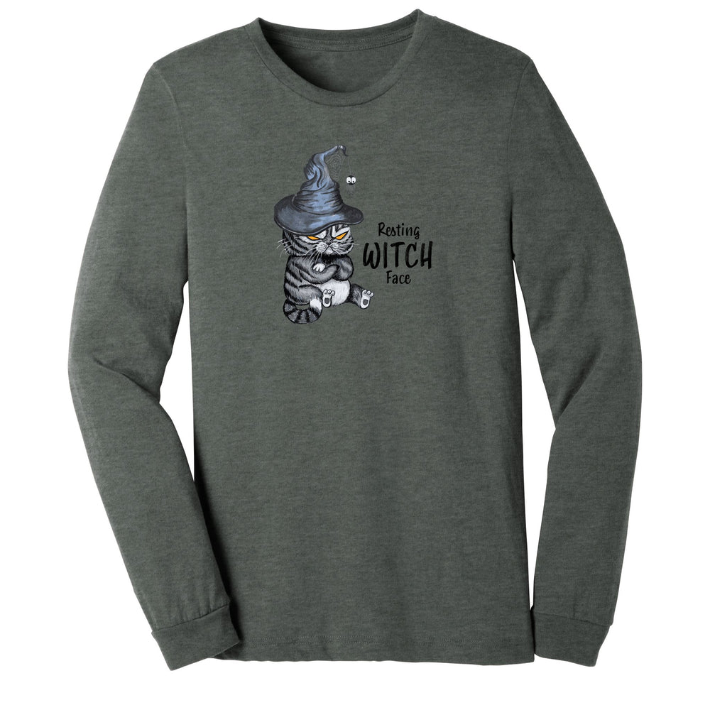 Resting Witch Face - Long Sleeve Halloween Shirt - Luv the Paw