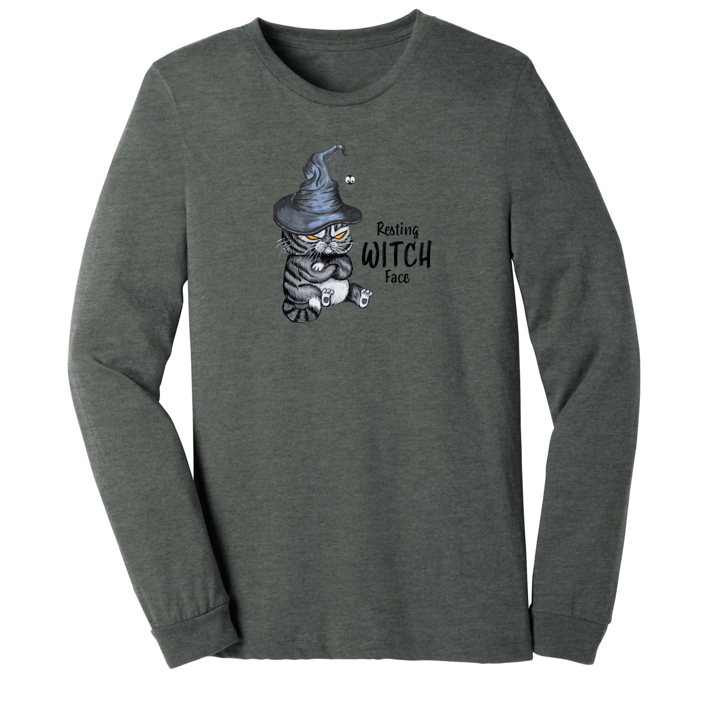 Resting Witch Face - Long Sleeve Halloween Shirt