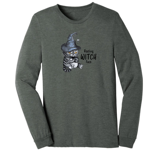 Resting Witch Face - Long Sleeve Halloween Shirt