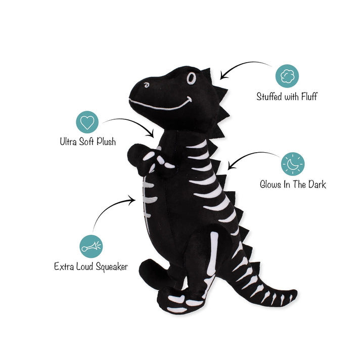 Trick Rawr Treat Glow-in-the-Dark Dog Toy
