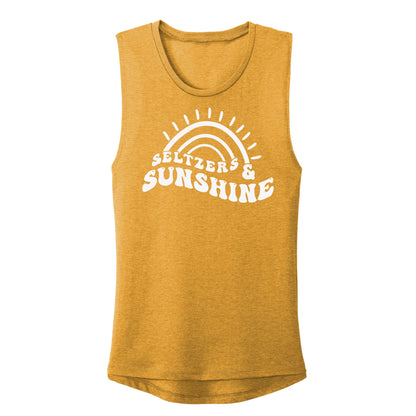 Seltzers & Sunshine - Cute Women's Summer Tank Top