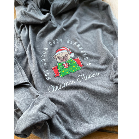 Cute Dog themed Christmas Hoodie for Dog Lovers