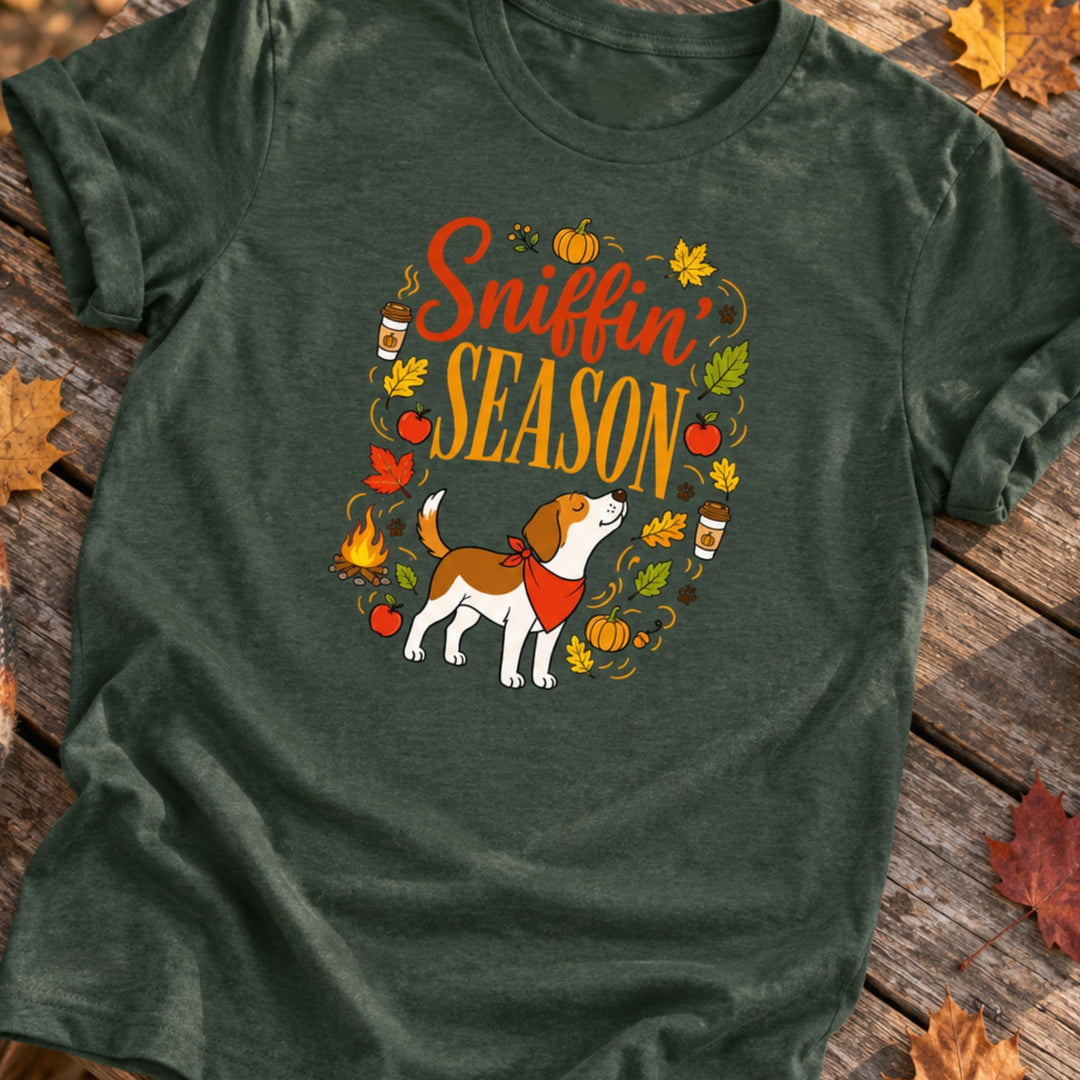 Sniffin’ Season Fall Dog Lover T-Shirt | Luv the Paw