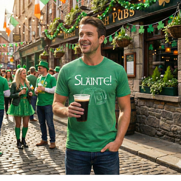 Slainte with Beers | Best St. Patrick's Day T-shirt