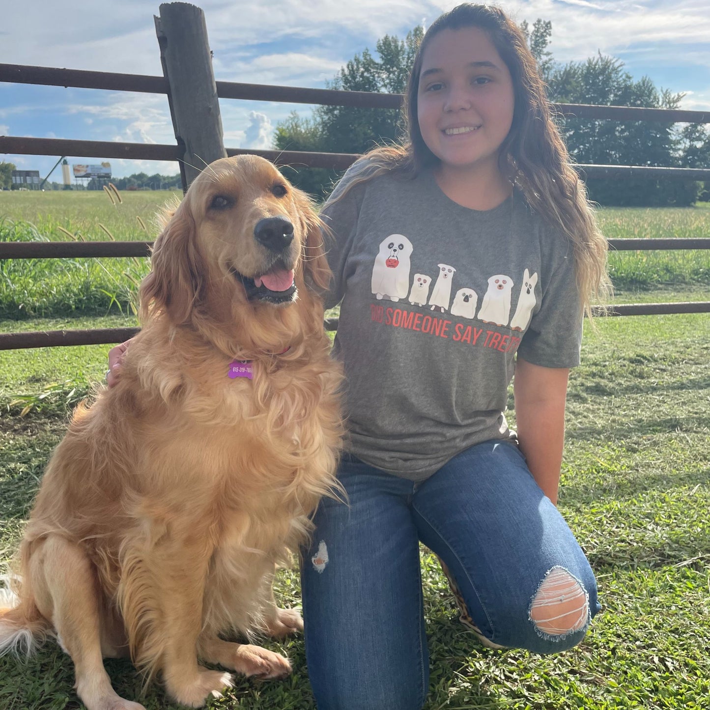 Did Someone Say Treat? A fun Halloween t-shirt for dog lovers