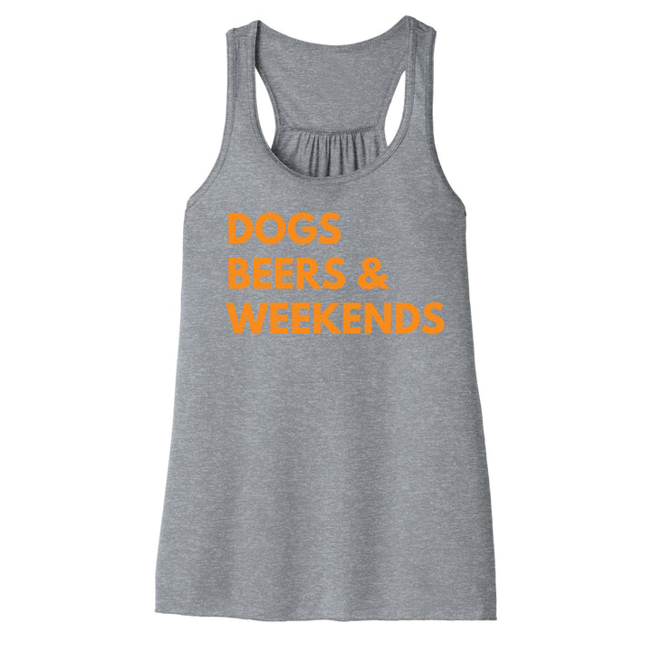 Dogs Beer Weekends | Women's Tank Top