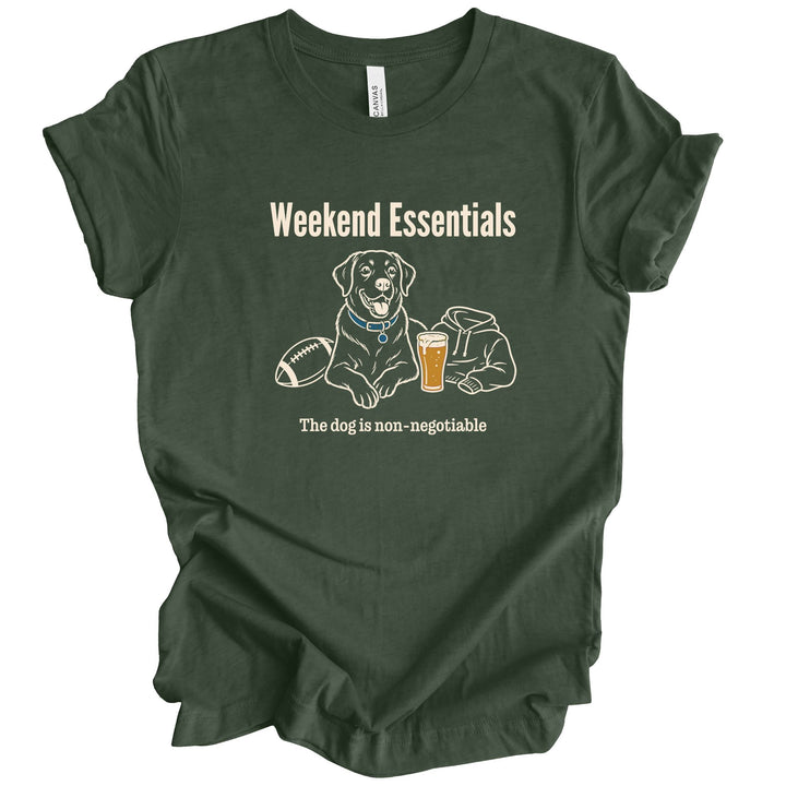 Weekend Essentials Football &amp; Dog Graphic Tee
