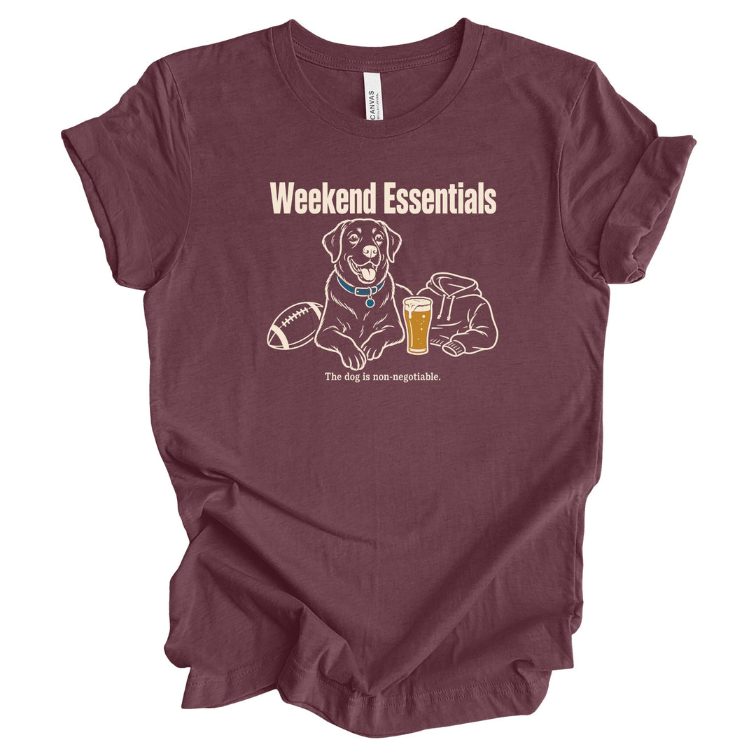 Weekend Essentials Football &amp; Dog Graphic Tee
