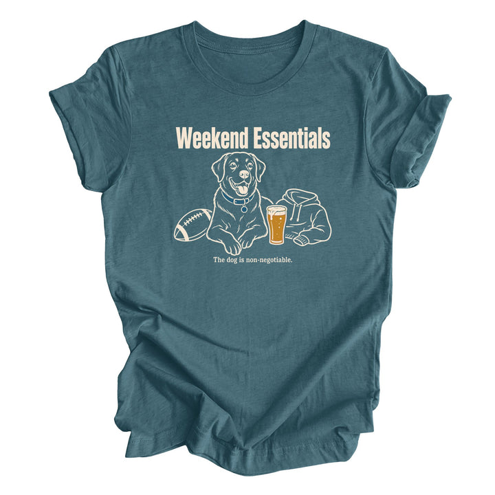 Weekend Essentials Football &amp; Dog Graphic Tee