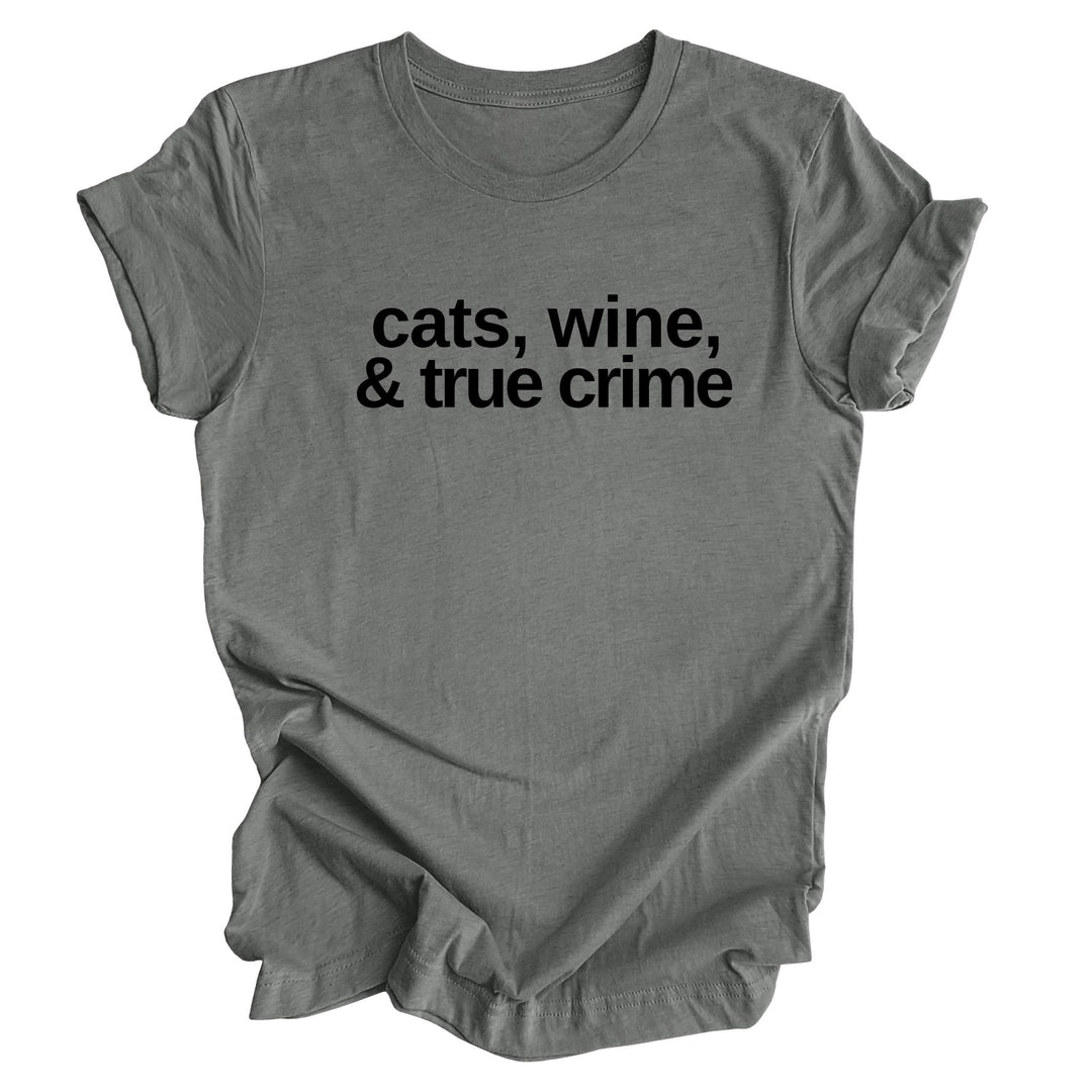 Cats, Wine & True Crime Text