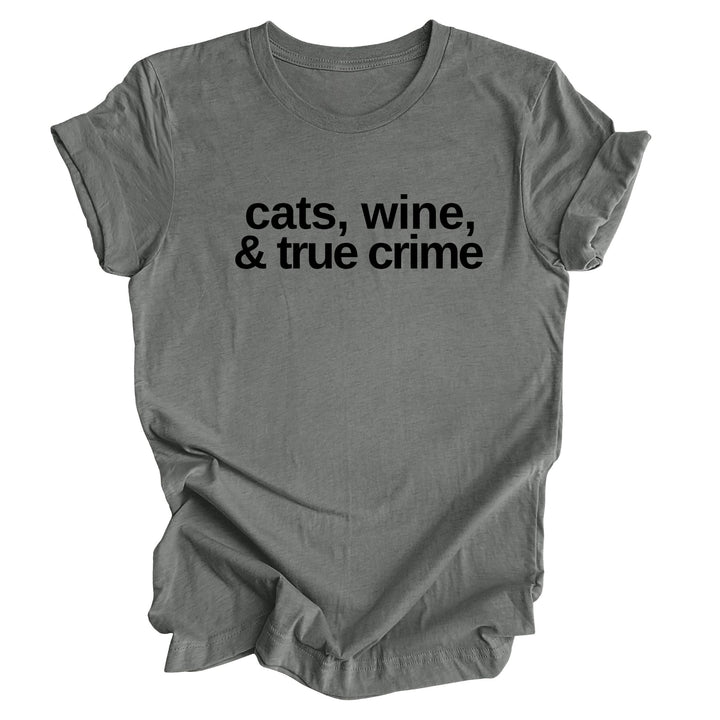 Cats, Wine & True Crime Text