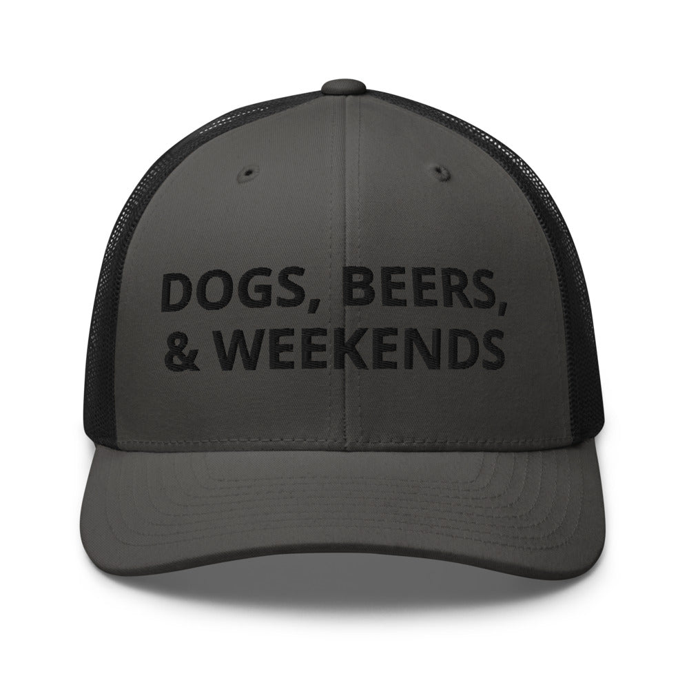 Dogs, Beers & Weekends Trucker Hat